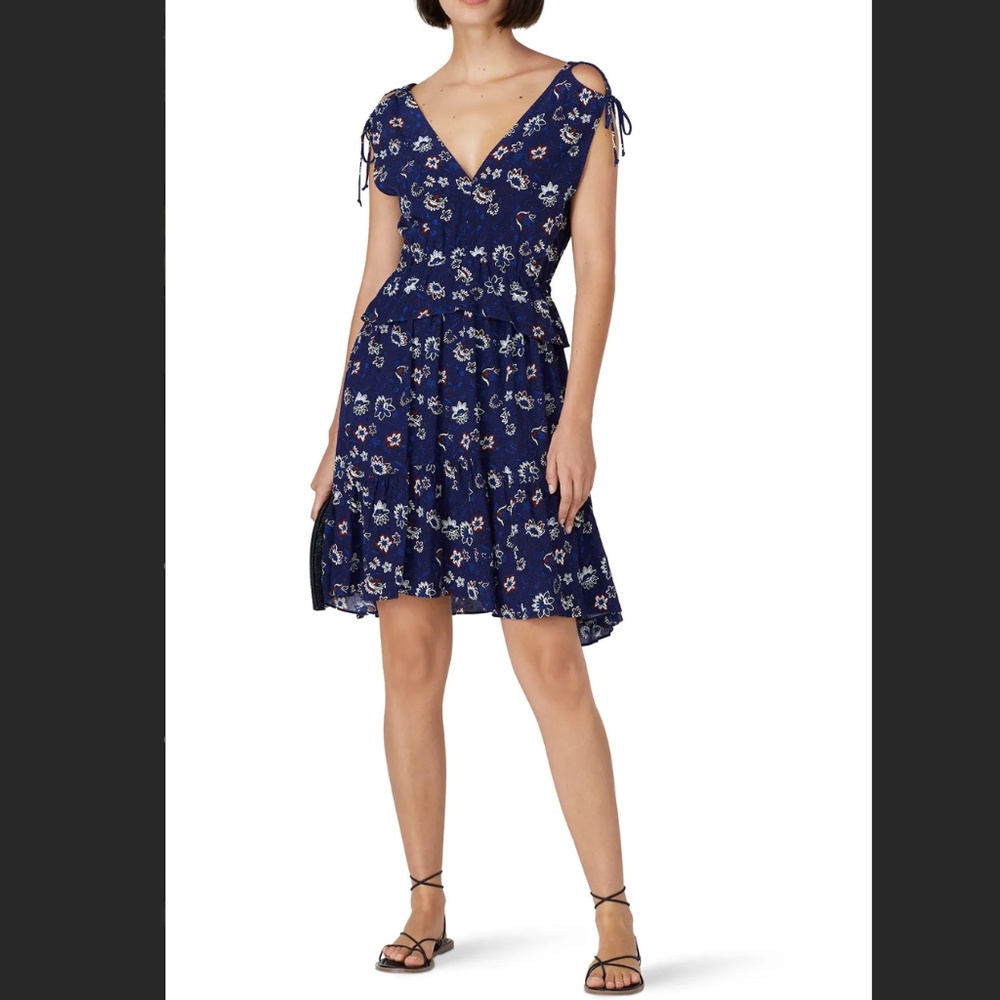 THAKOON COLLECTIVE - Navy Lotus Dress